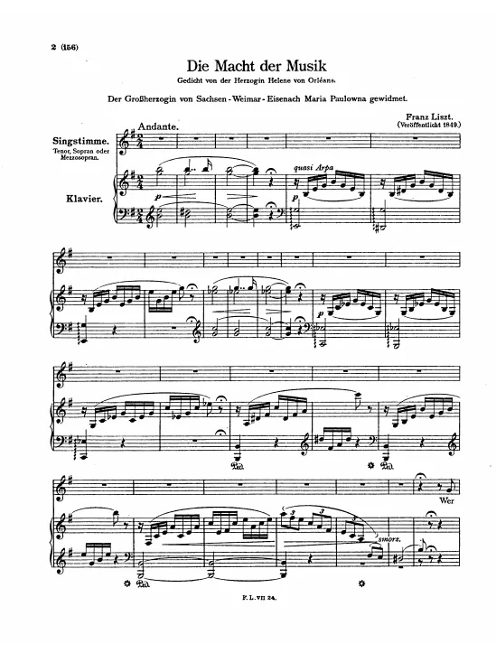 First page of Die Macht der Musik