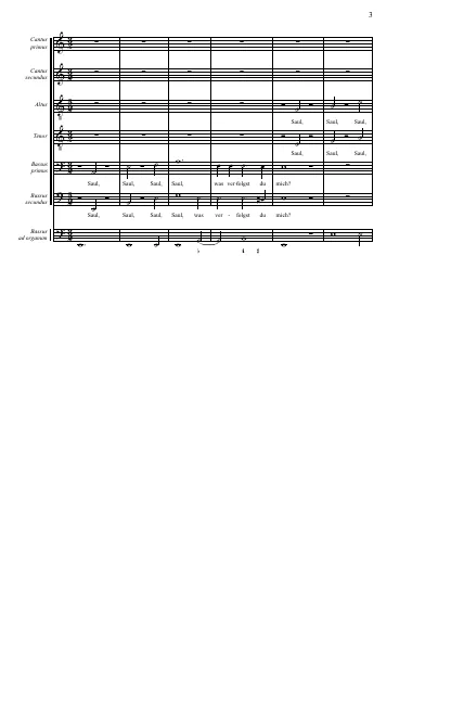 First page of Saul, Saul, was verfolgst du mich?