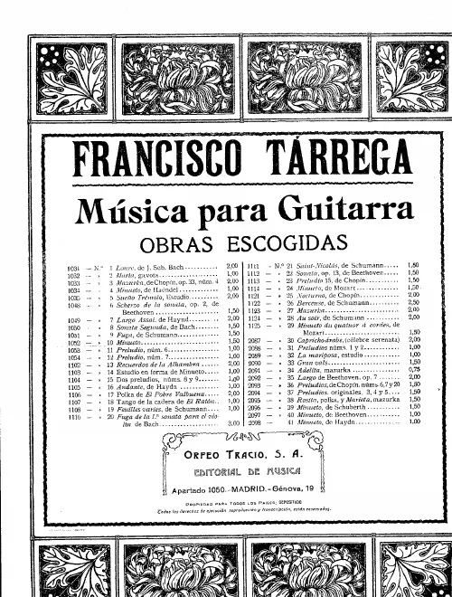 First page of Minuetto in E major