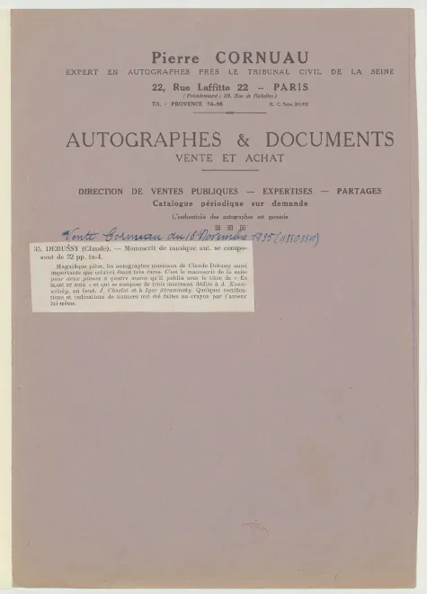First page of En blanc et noir