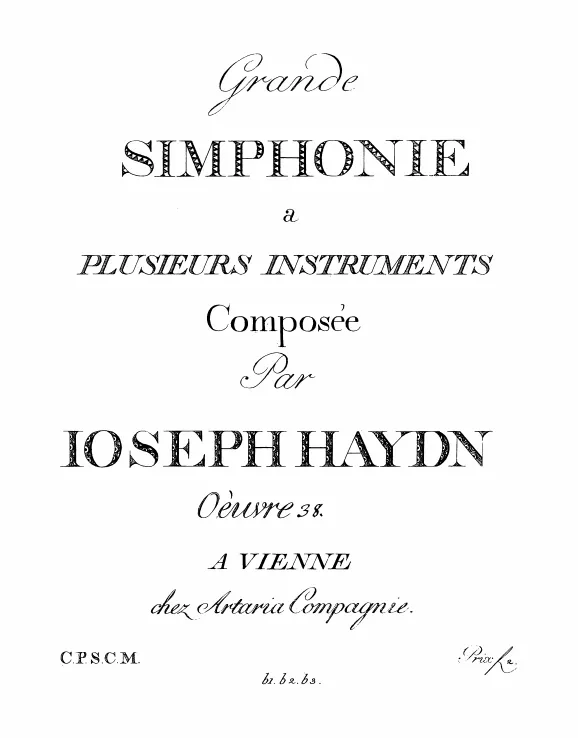 First page of Symphony No.80 in D minor