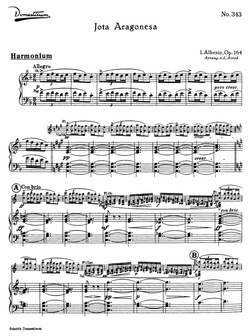 First page of Deux morceaux caractéristiques