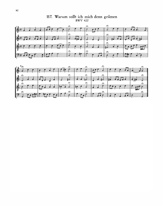 First page of Warum sollt ich mich denn grämen