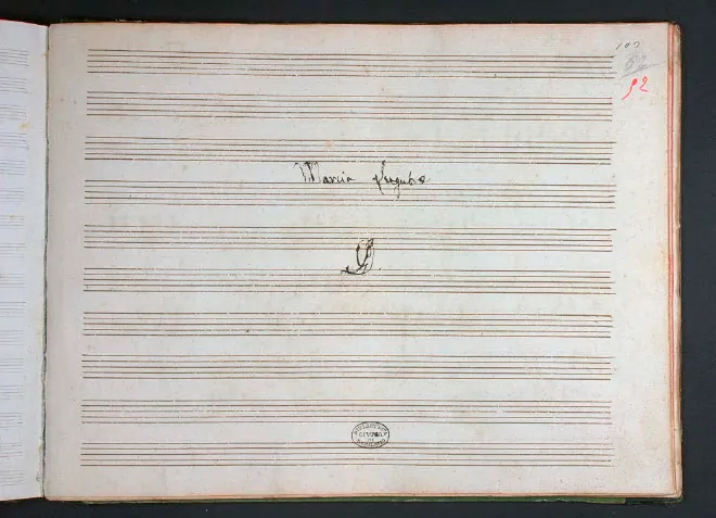 First page of Marcia lugubre