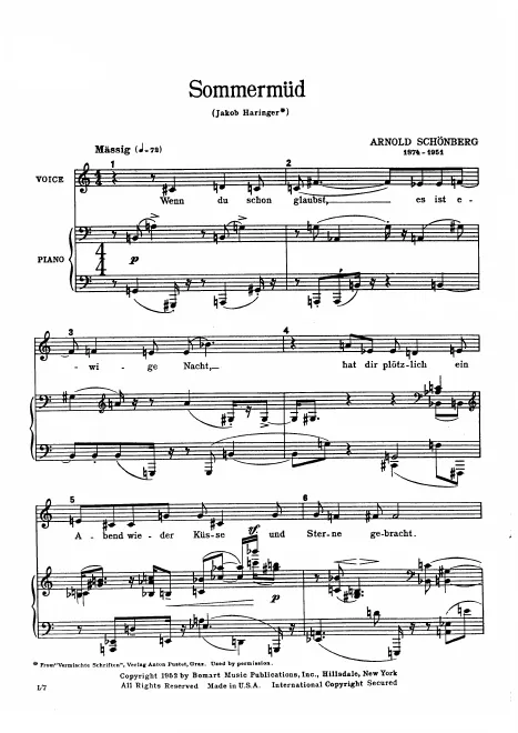 First page of 3 Lieder