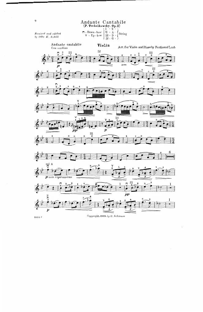 First page of String Quartet No.1
