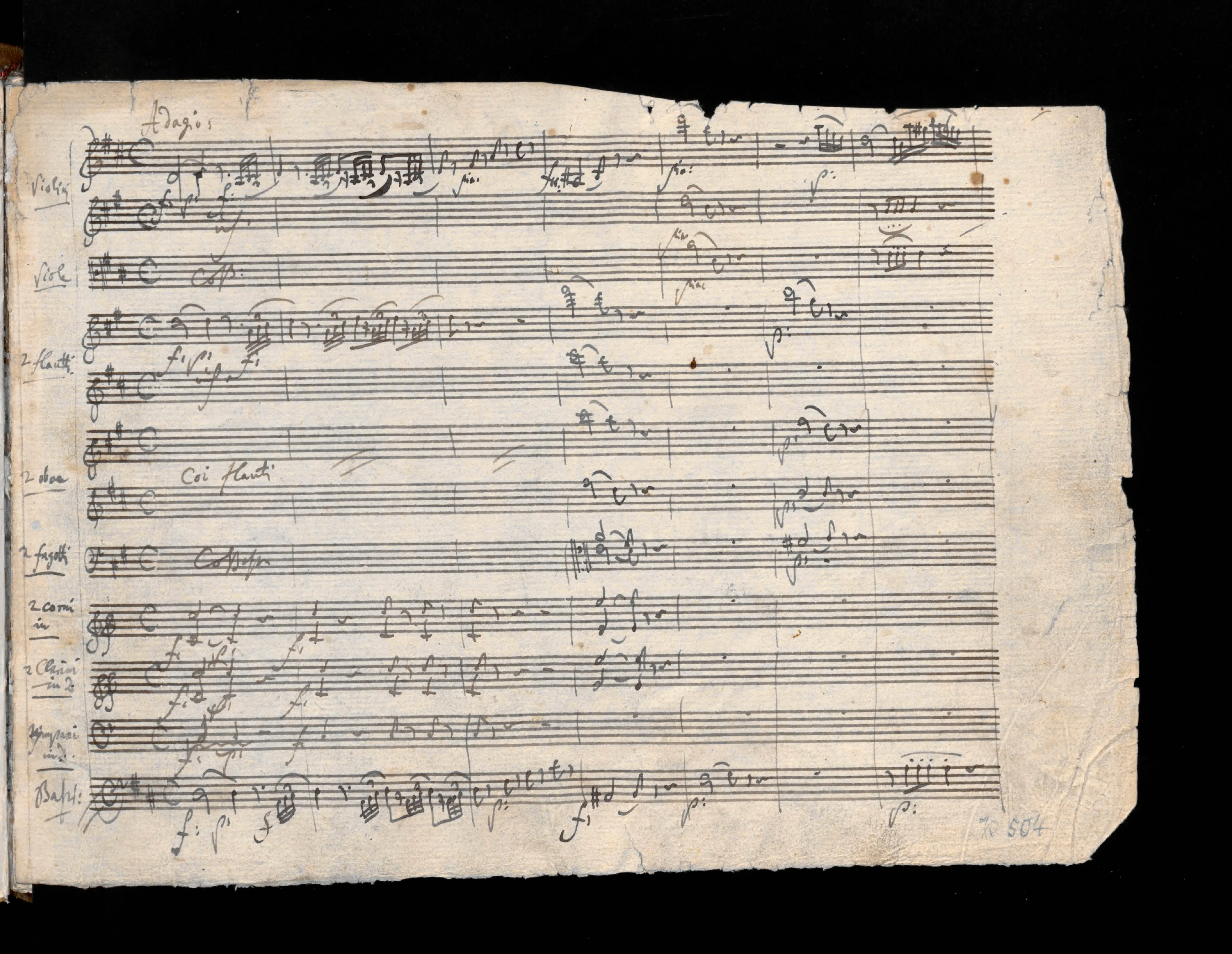 First page of Symphony No.38