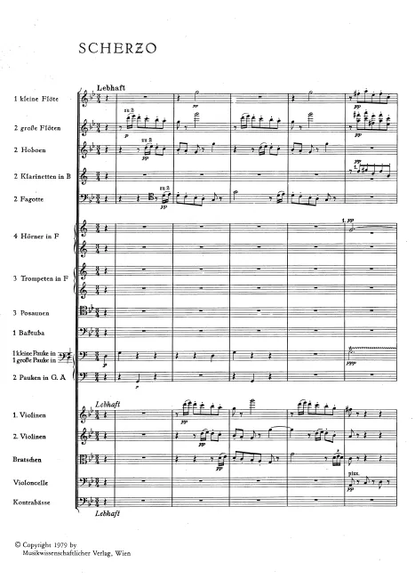 First page of Scherzo and Finale