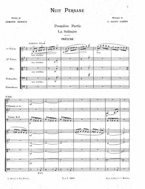 First page of Nuit persane