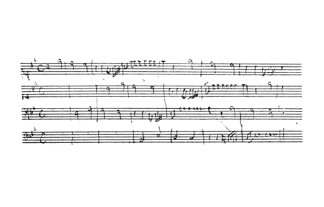 First page of Canon for 4 voices or instruments