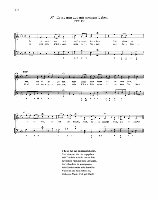 First page of Es ist nun aus mit meinem Leben
