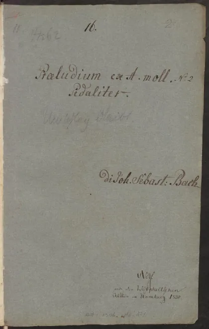 First page of Prelude in A minor