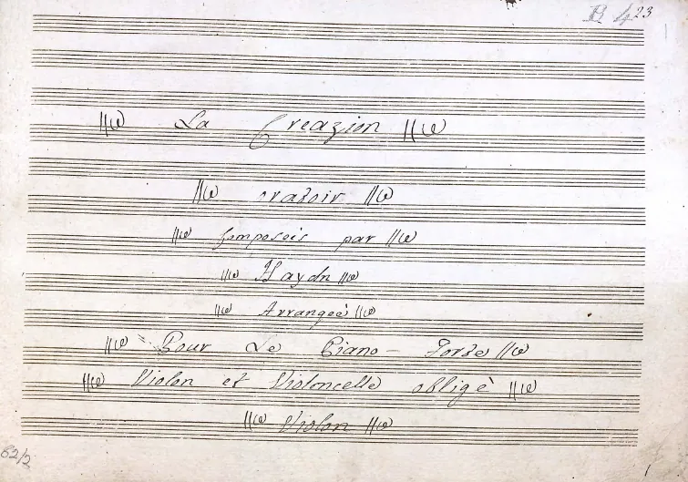 First page of Die Schöpfung