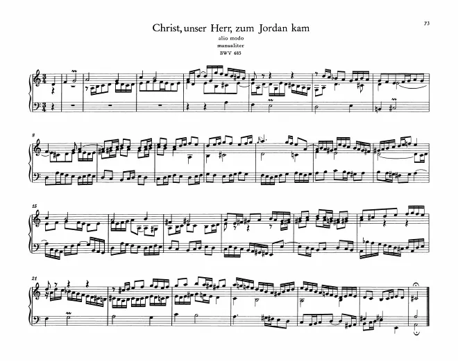 First page of Christ, unser Herr, zum Jordan kam