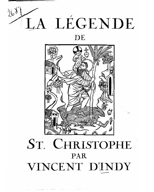 First page of La légende de Saint-Christophe