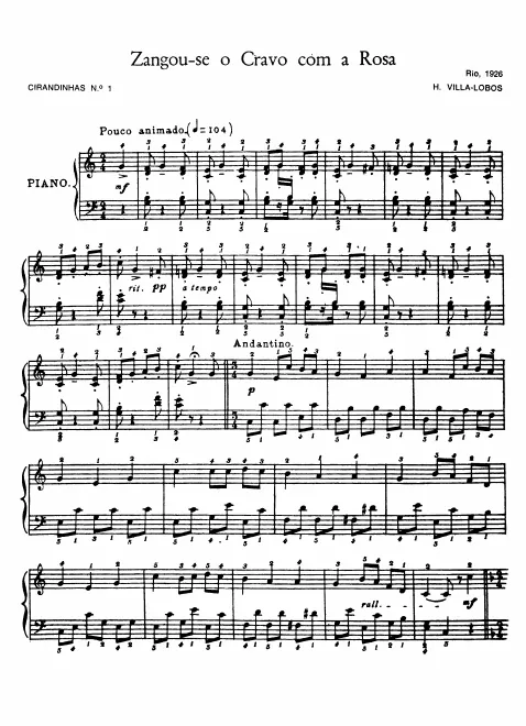 First page of Cirandinhas