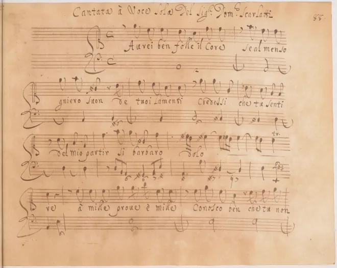 First page of Avrei ben folle il core