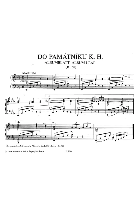 First page of Album Leaf