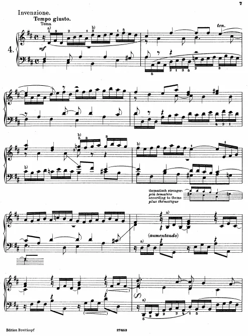 First page of 9 Kleine Präludien aus dem Klavierbüchlein für Wilhelm Friedemann Bach