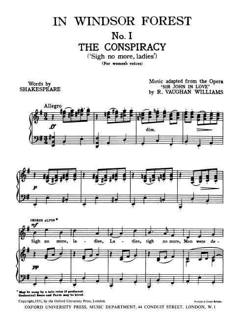 First page of In Windsor Forest