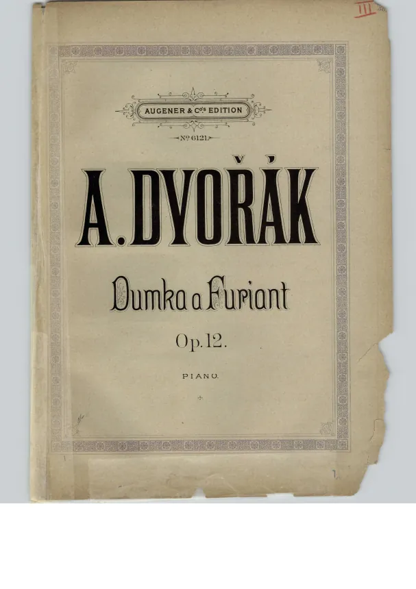 First page of Dumka and Furiant