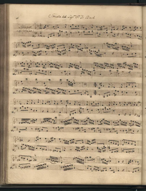First page of Sonata in F major
