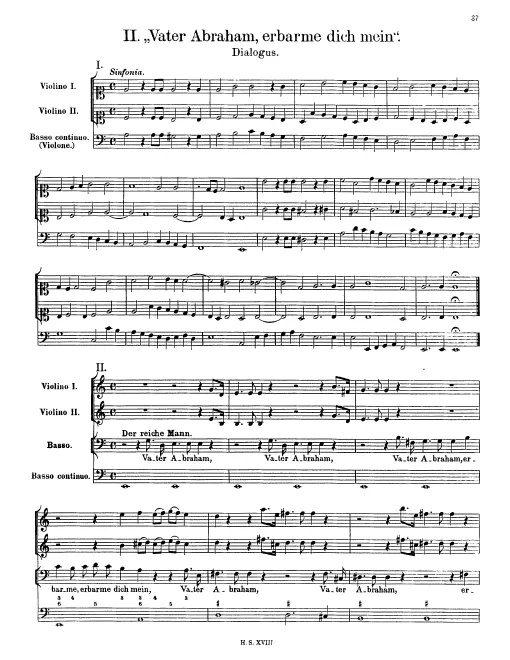 First page of Vater Abraham, erbarme dich mein