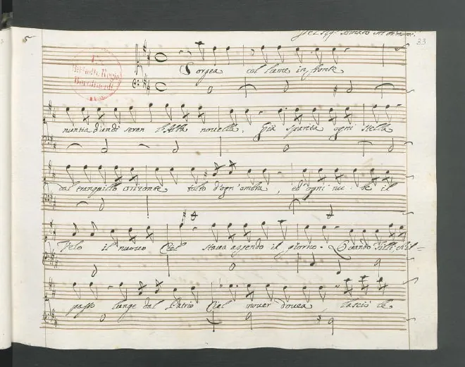 First page of Sorgea col lume in fronte