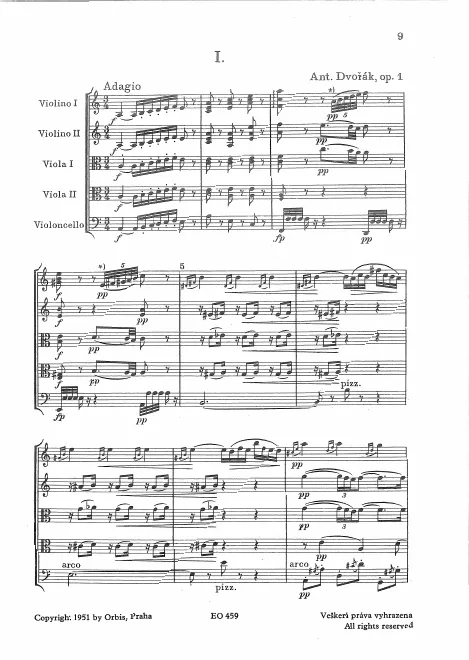 First page of String Quintet No.1