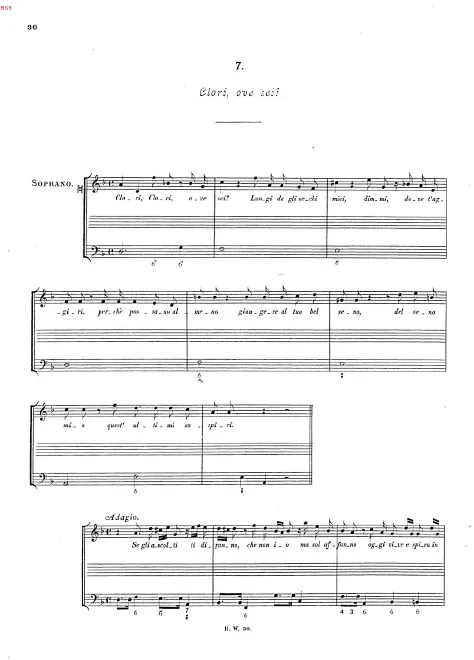 First page of Clori, ove sei?