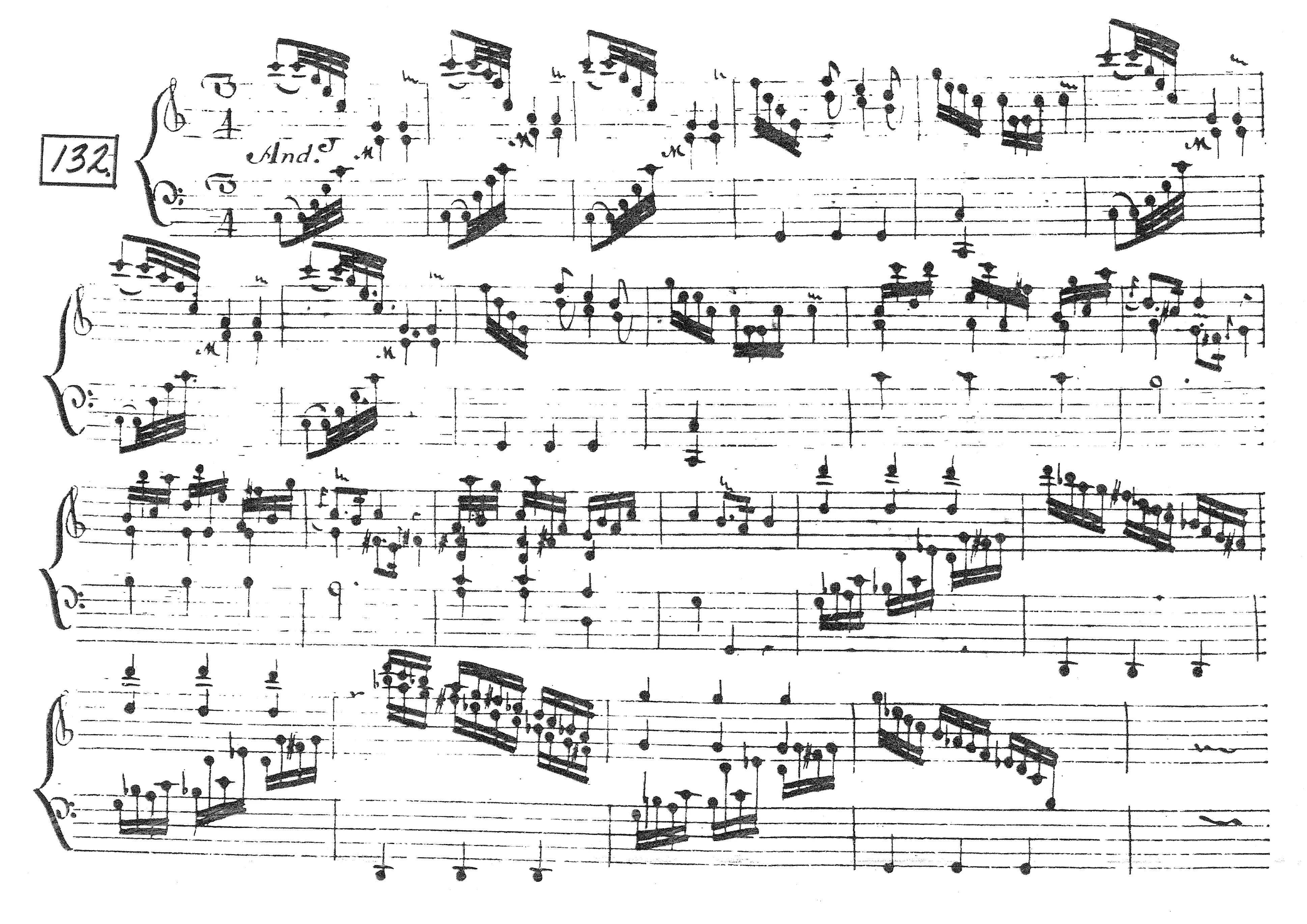 First page of Keyboard Sonata in C major