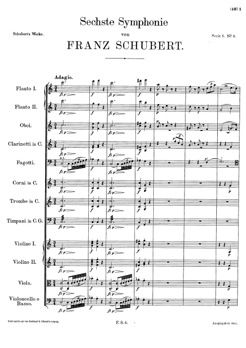 First page of Symphony No.6