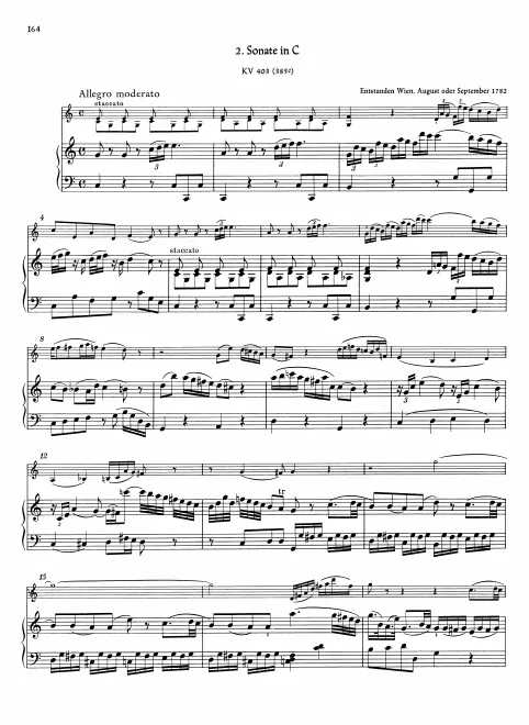 First page of Violin Sonata