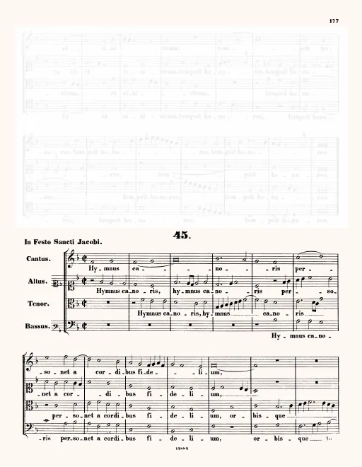 First page of Hymnus canoris personet