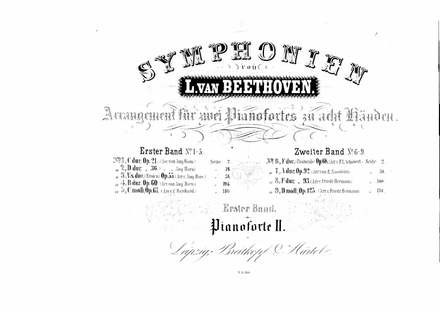 First page of Symphony No.4