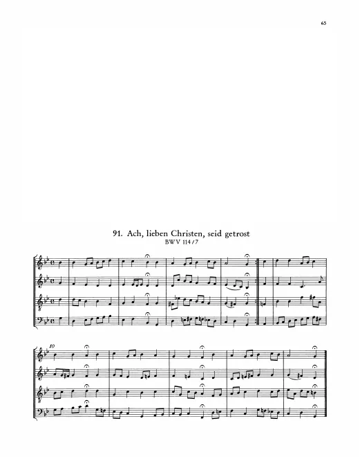 First page of Ach, lieben Christen, seid getrost