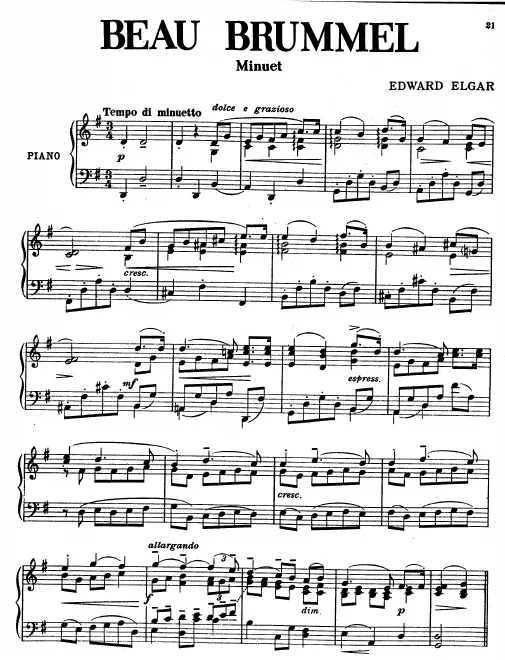 First page of Beau Brummel