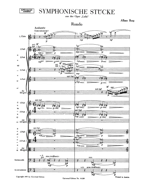 First page of Lulu Suite