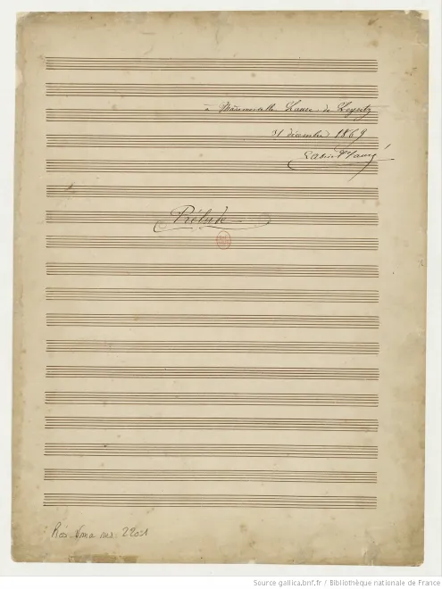 First page of Prelude and Fugue