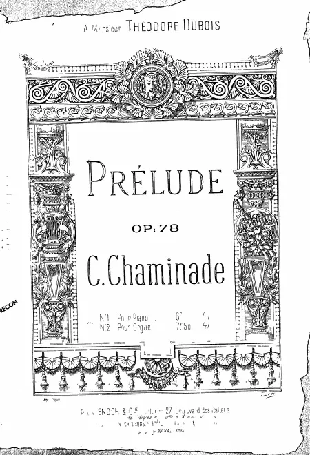 First page of Prélude for organ