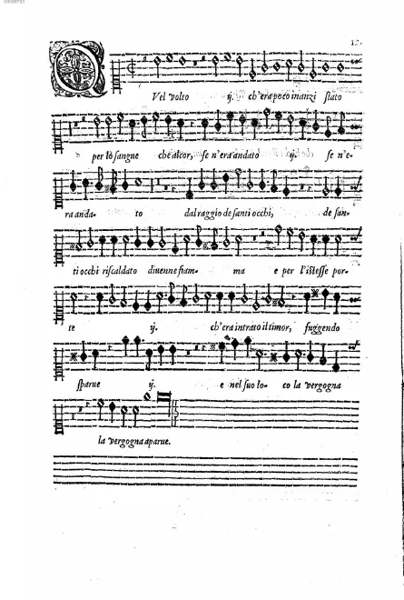 First page of Quel volto