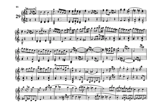 First page of Flötenuhr in C major, Hob.XIX:29