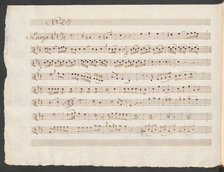 First page of Baryton Trio in B minor