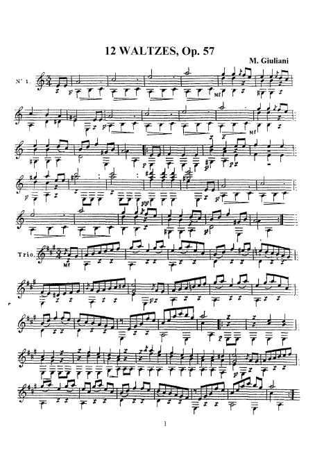 First page of 12 Waltzes