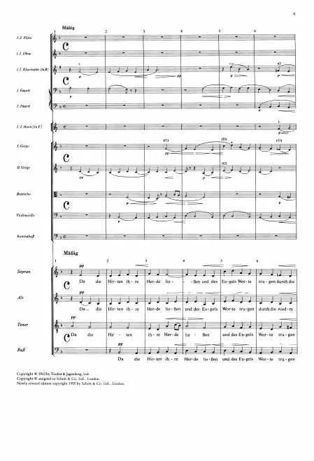 First page of Friede auf Erden
