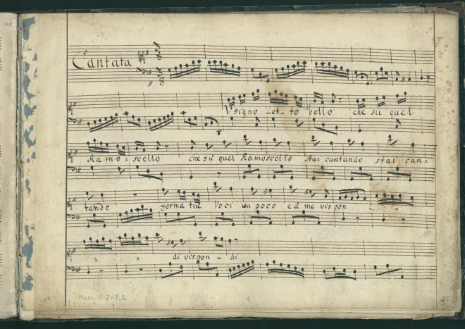 First page of Usignoletto bello