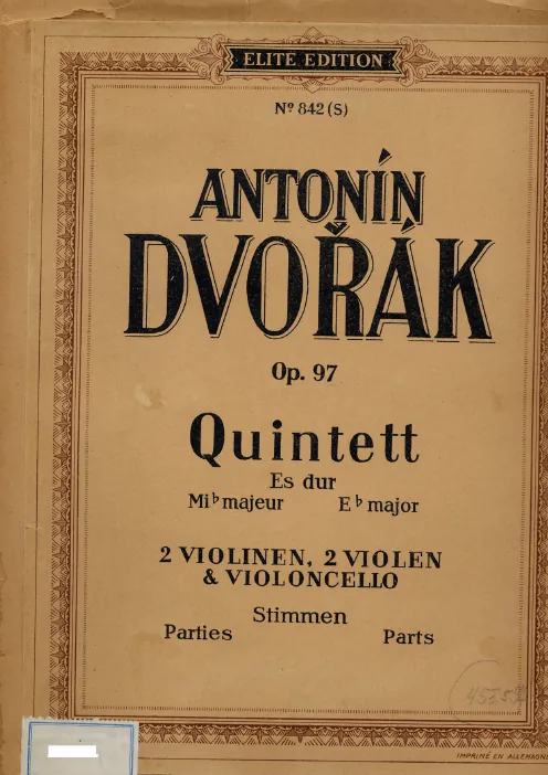 First page of String Quintet No.3