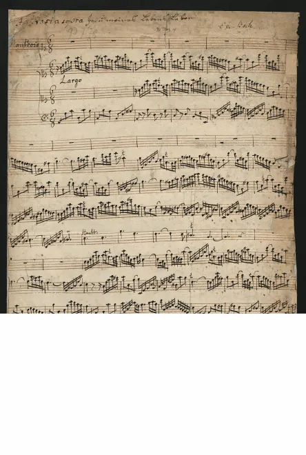 First page of Allemande in A minor