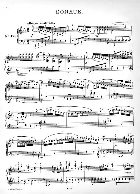 First page of Piano Sonata No.28