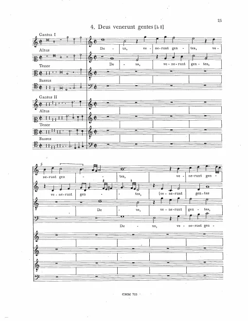 First page of Deus venerunt gentes